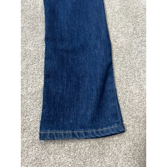 MB Studio Jeans Womens Size 32 x 30 Blue Dark Wash Denim Slim Straight - Picture 9 of 11